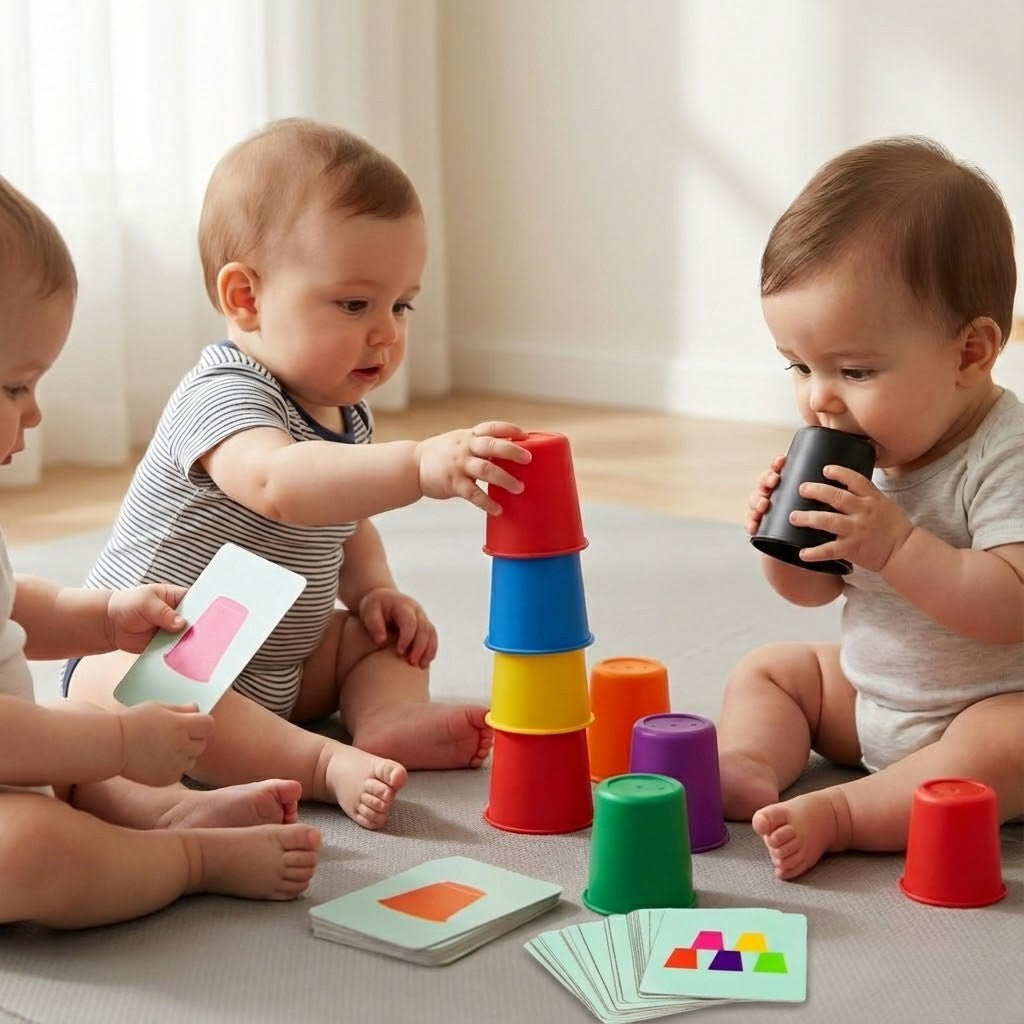 Montessori Cup Sorting Game L'atelier Montessori