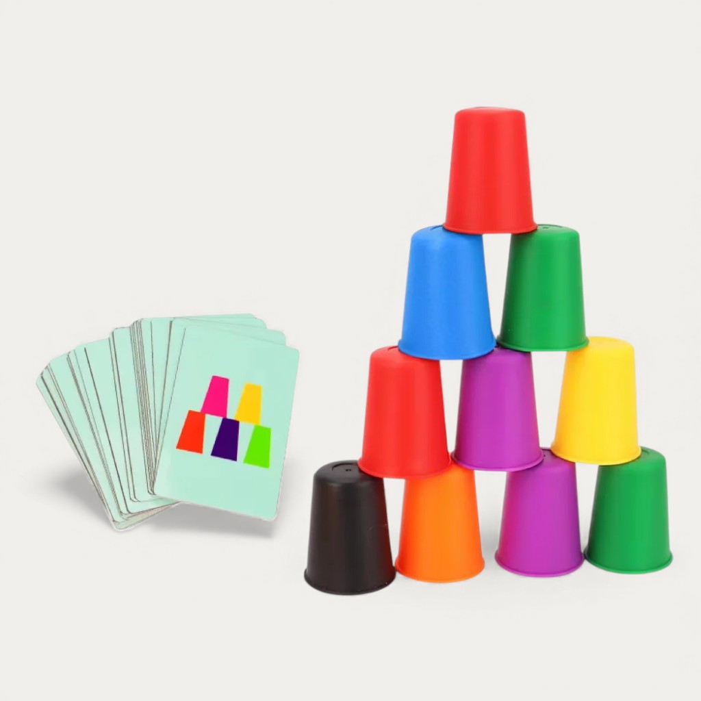 Montessori Cup Sorting Game L'atelier Montessori