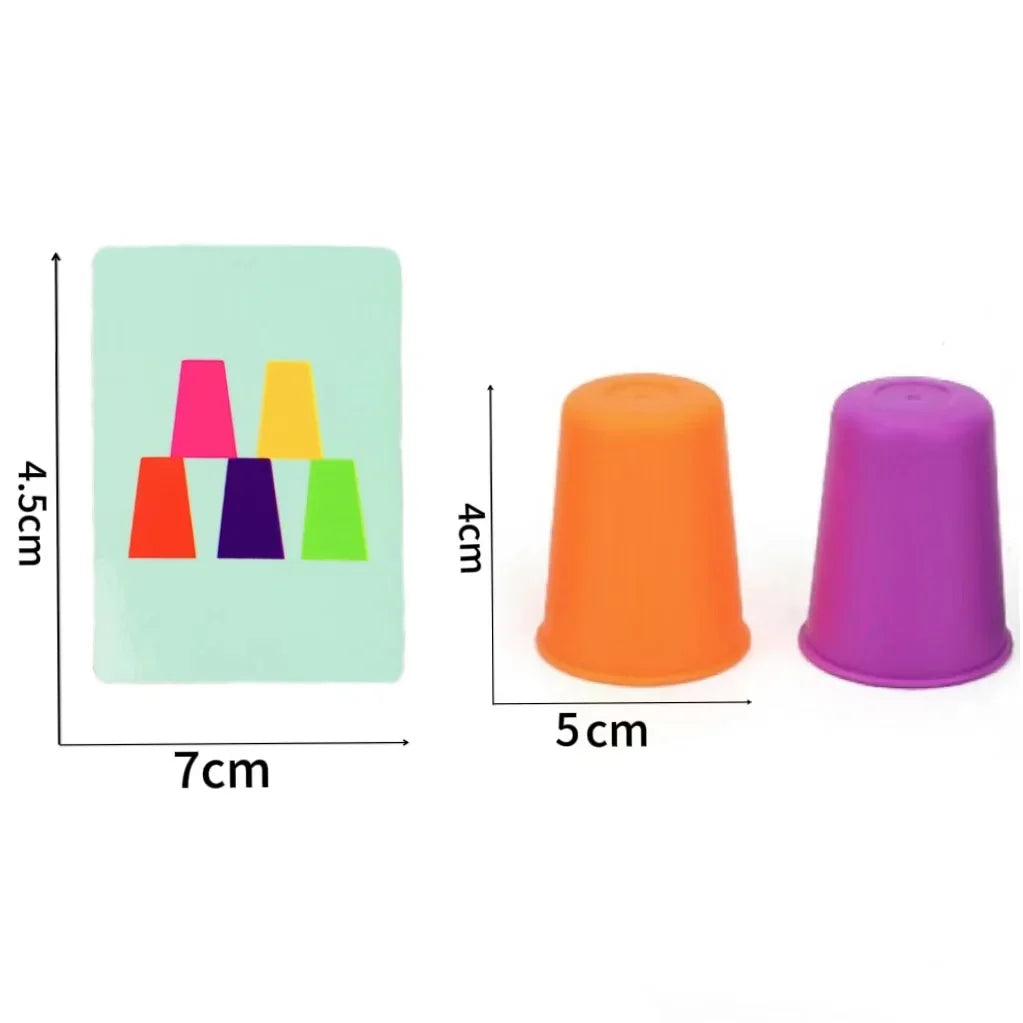 Montessori Cup Sorting Game L'atelier Montessori