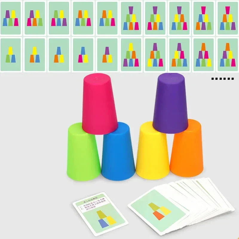 Montessori Cup Sorting Game L'atelier Montessori