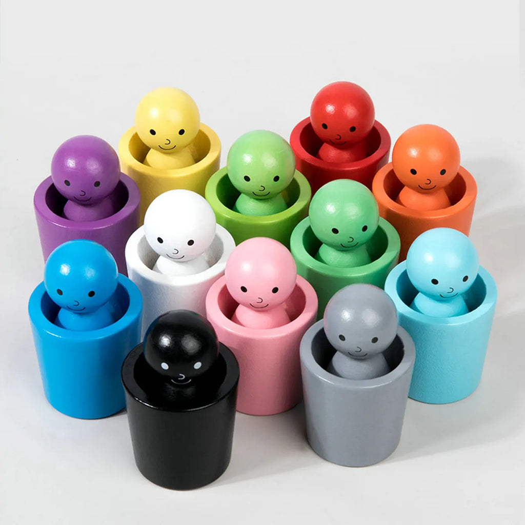 Montessori Dolls and Colorful Shapes Toy L'atelier Montessori