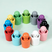 Montessori Dolls and Colorful Shapes Toy L'atelier Montessori