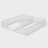 Montessori Double Floor Bed with Star Rails L'atelier Montessori