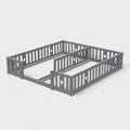 Montessori Double Floor Bed with Star Rails L'atelier Montessori