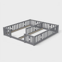 Montessori Double Floor Bed with Star Rails L'atelier Montessori