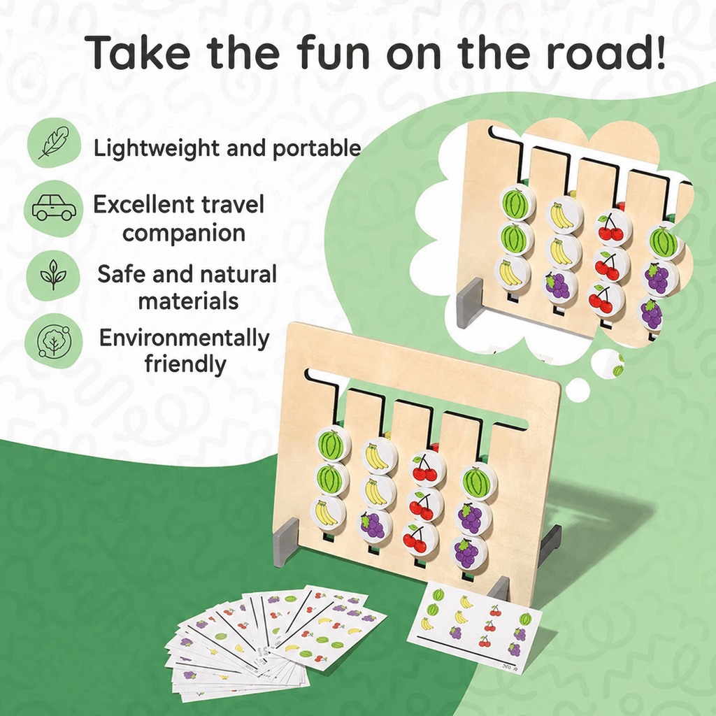 Montessori Double-Sided Matching Game L'atelier Montessori