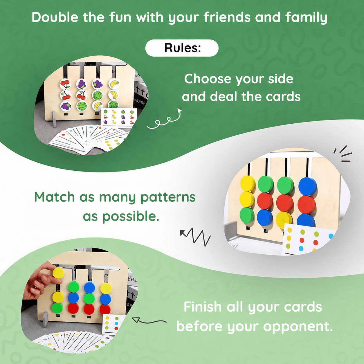 Montessori Double-Sided Matching Game L'atelier Montessori