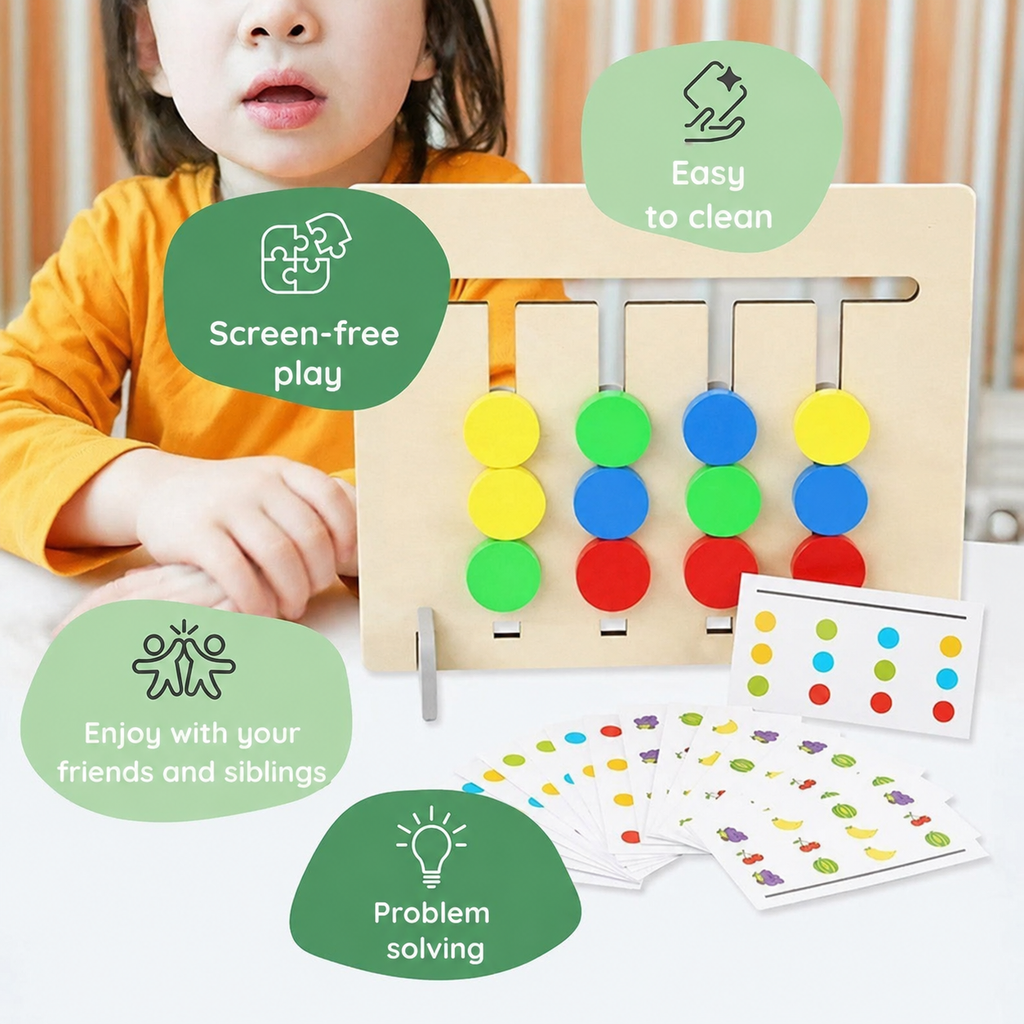 Montessori Double-Sided Matching Game L'atelier Montessori