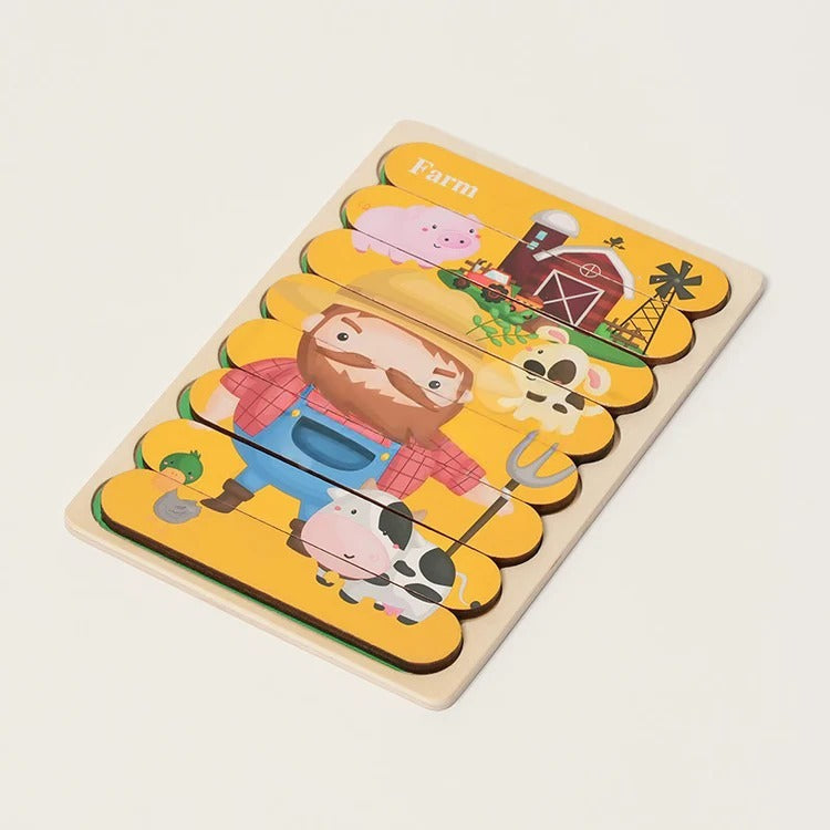 Montessori Double-Sided Puzzles L'atelier Montessori