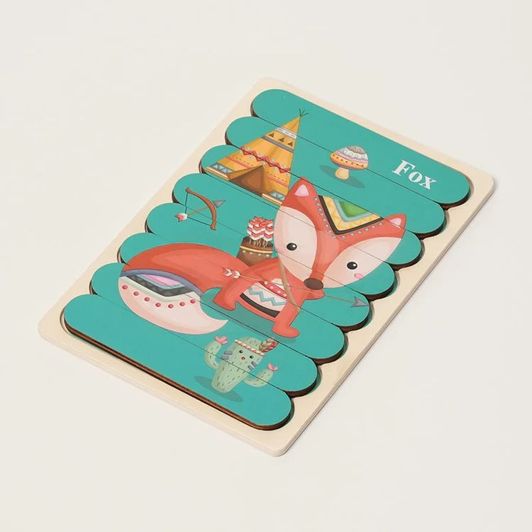 Montessori Double-Sided Puzzles L'atelier Montessori