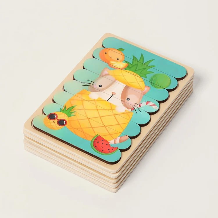 Montessori Double-Sided Puzzles L'atelier Montessori