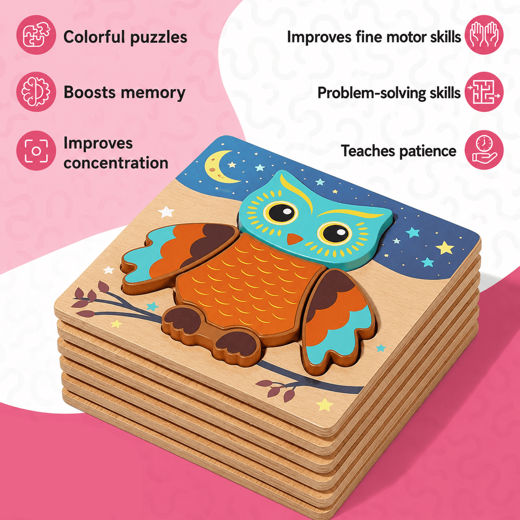 Montessori Educational Puzzle L'atelier Montessori