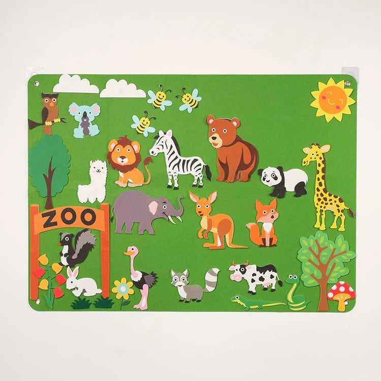 Montessori Felt Learning Busy Board L'atelier Montessori