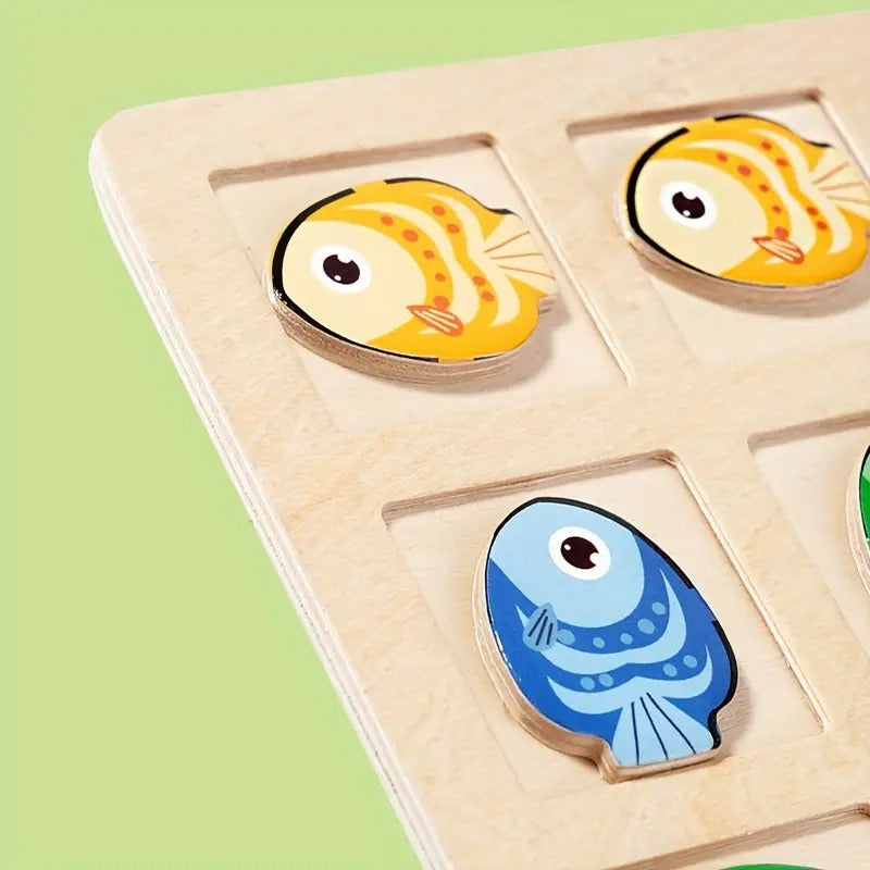 Montessori Fish Color Coordination Puzzle L'atelier Montessori