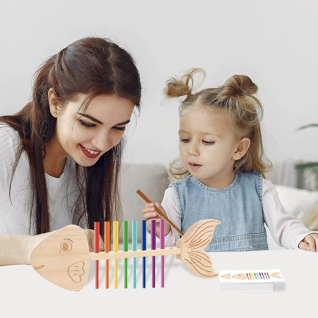 Montessori Fishbone Matching Puzzle L'atelier Montessori