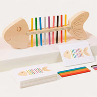 Montessori Fishbone Matching Puzzle L'atelier Montessori
