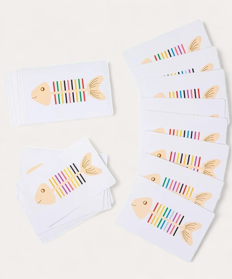 Montessori Fishbone Matching Puzzle L'atelier Montessori
