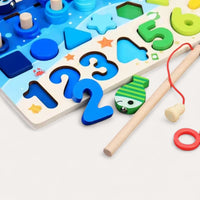 Montessori Fishing and Shapes Game L'atelier Montessori