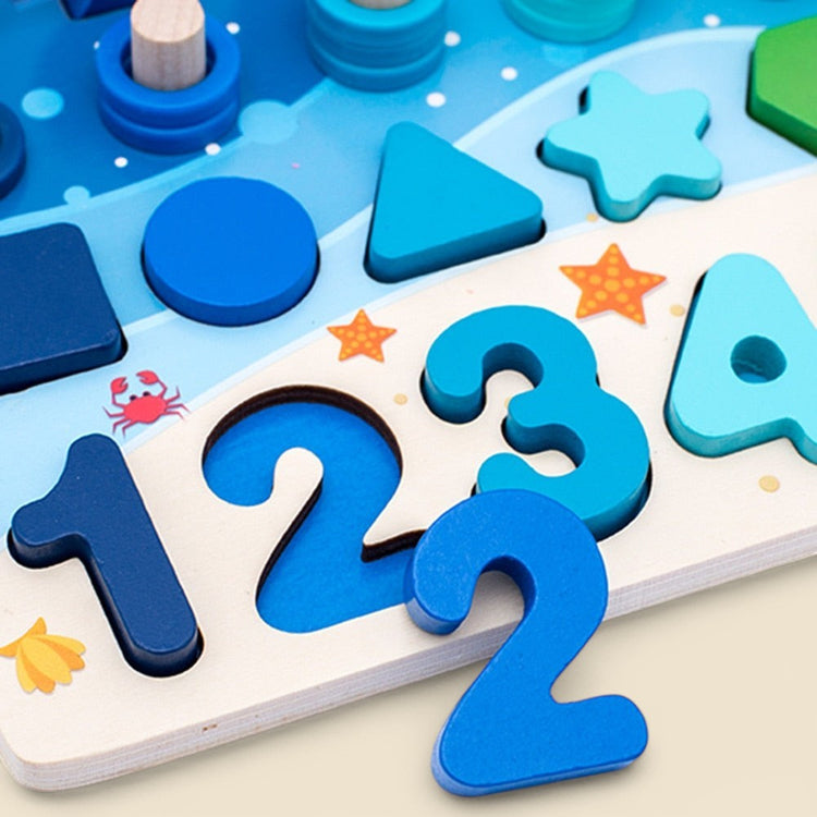 Montessori Fishing and Shapes Game L'atelier Montessori