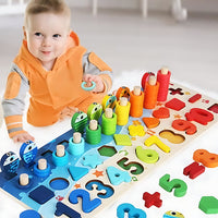 Montessori Fishing and Shapes Game L'atelier Montessori