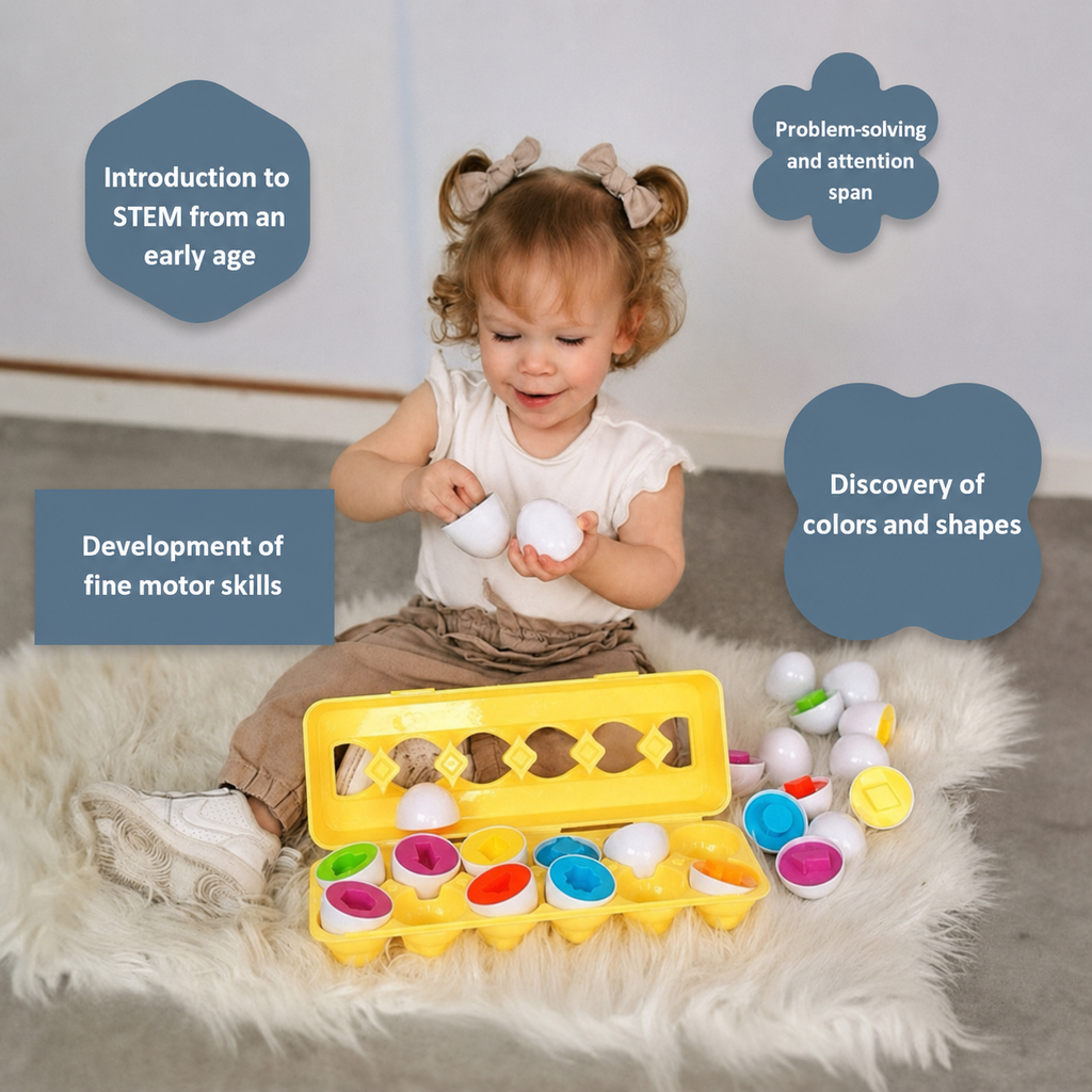 Montessori Geometric Eggs L'atelier Montessori