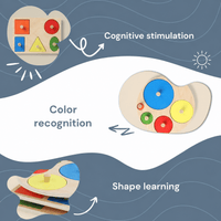 Montessori Geometric Shapes and Colors Puzzle L'atelier Montessori