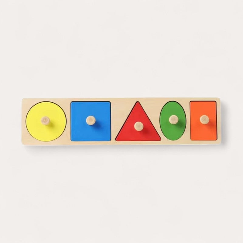 Montessori Geometric Shapes and Colors Puzzle L'atelier Montessori