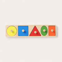 Montessori Geometric Shapes and Colors Puzzle L'atelier Montessori