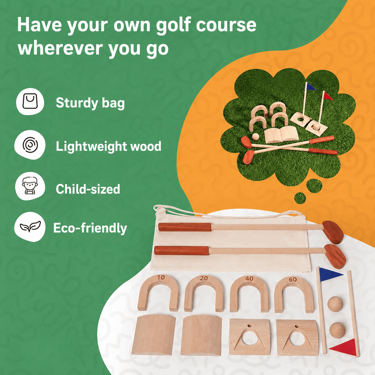 Montessori Golf Set L'atelier Montessori