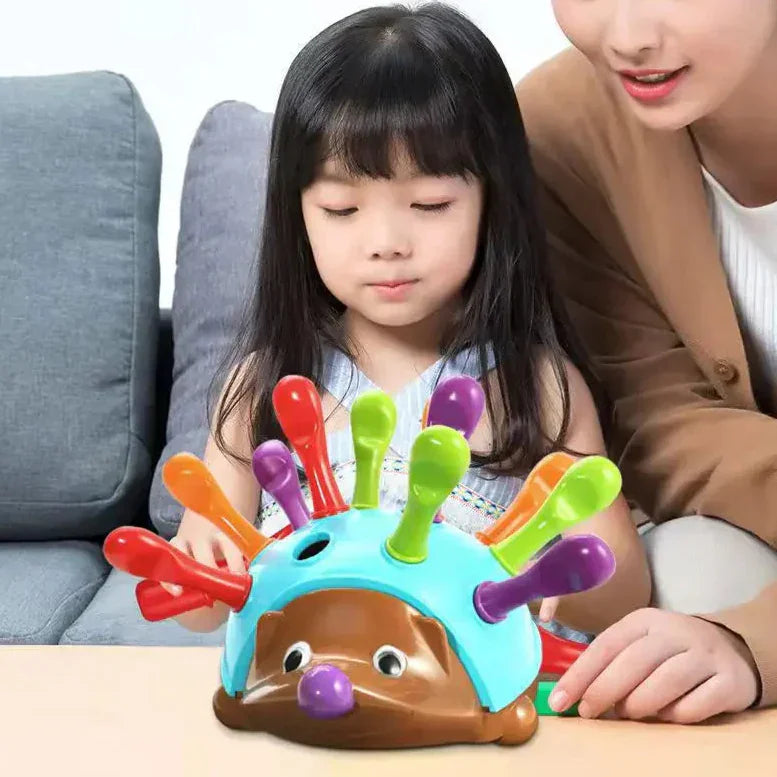 Montessori Hedgehog Fine Motor Skills Game L'atelier Montessori