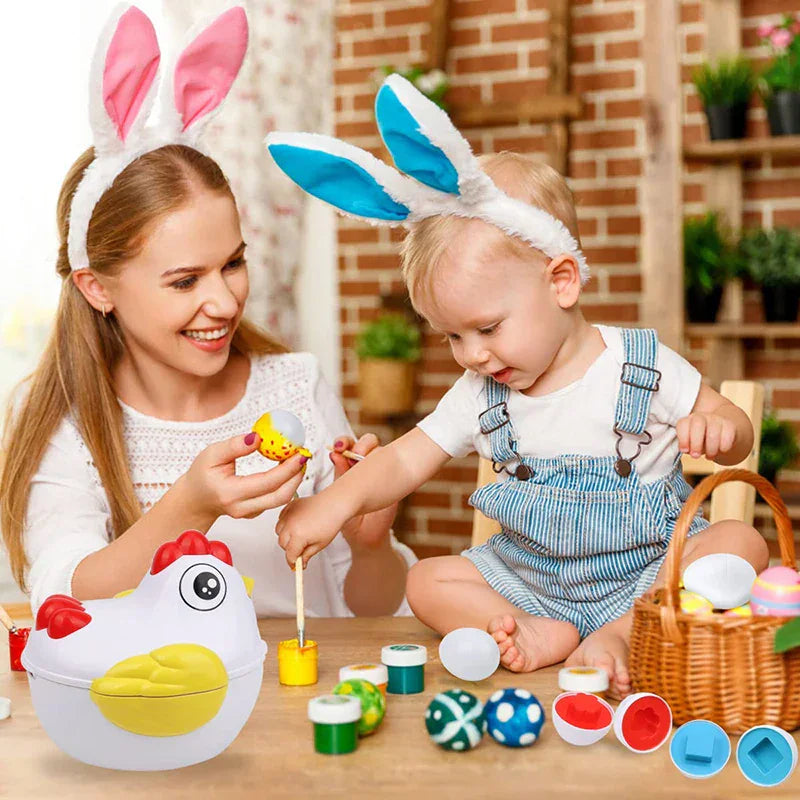 Montessori Hen and Geometric Shapes L'atelier Montessori