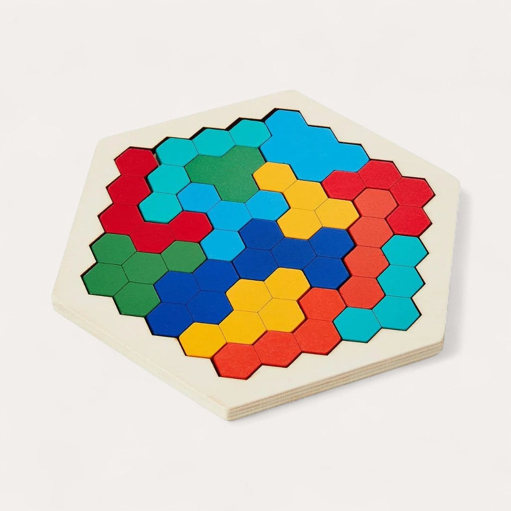 Montessori Hexagonal Puzzle L'atelier Montessori