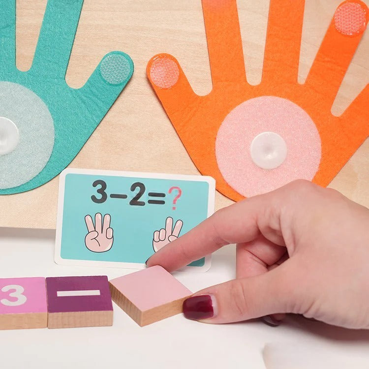 Montessori High Five Math Game L'atelier Montessori