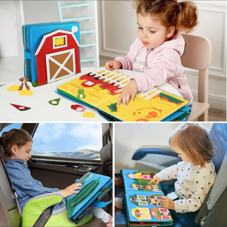 Montessori Interactive Farm Book L'atelier Montessori