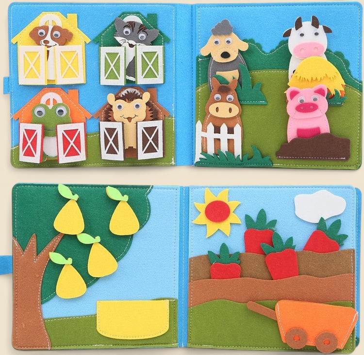 Montessori Interactive Farm Book L'atelier Montessori