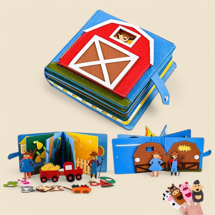Montessori Interactive Farm Book L'atelier Montessori