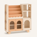 Montessori Kids Wooden Bookshelf Toy Storage Montessori & Toys
