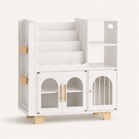 Montessori Kids Wooden Bookshelf Toy Storage Montessori & Toys