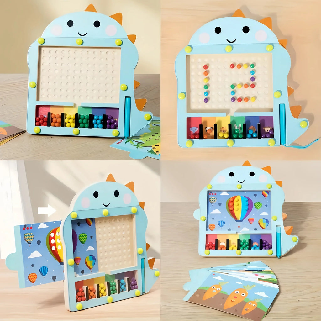 Montessori Magnetic Dinosaur Game L'atelier Montessori