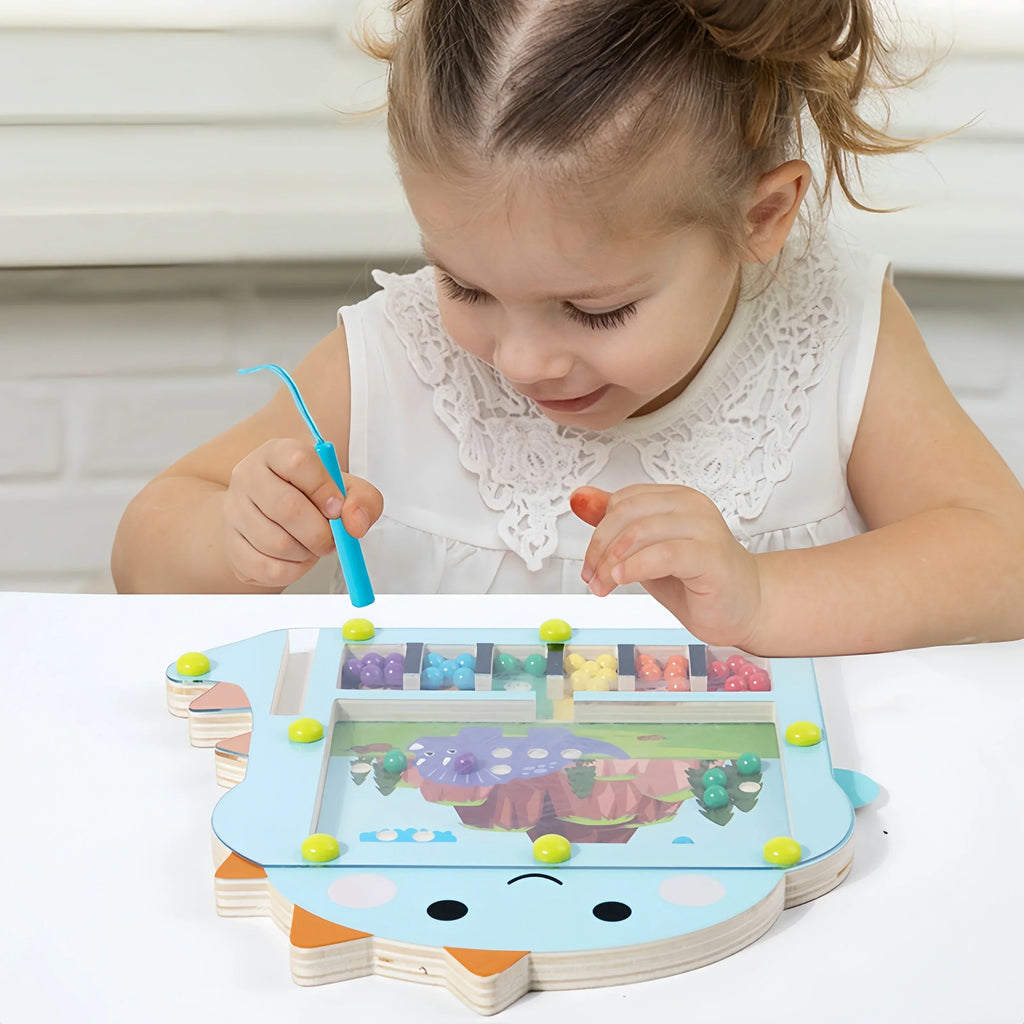 Montessori Magnetic Dinosaur Game L'atelier Montessori