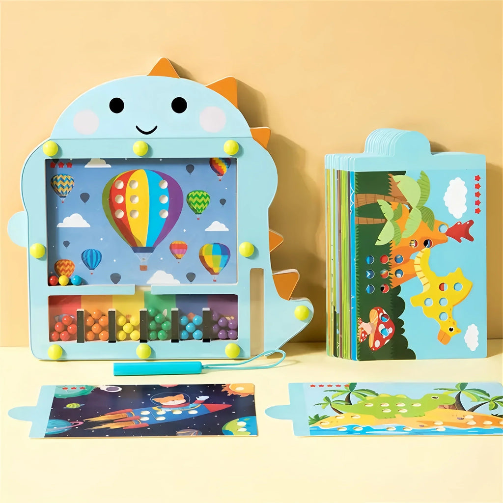 Montessori Magnetic Dinosaur Game L'atelier Montessori