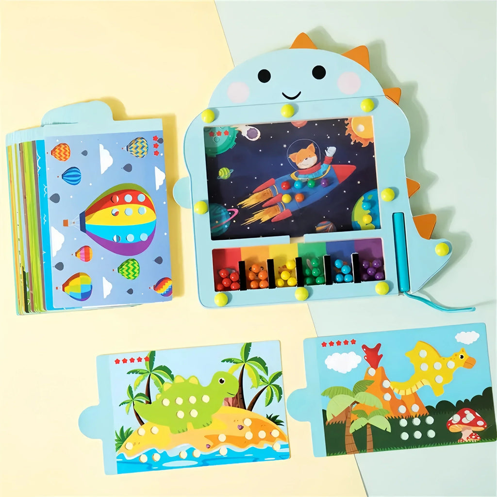 Montessori Magnetic Dinosaur Game L'atelier Montessori