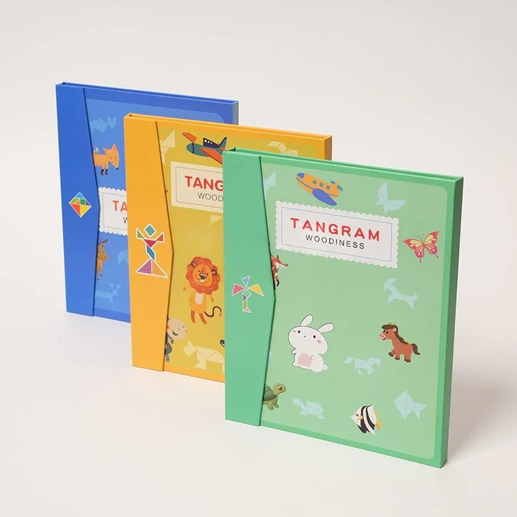 Montessori Magnetic Tangram Book L'atelier Montessori