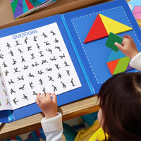 Montessori Magnetic Tangram Book L'atelier Montessori
