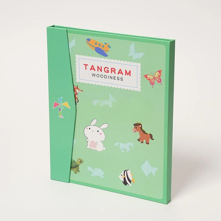 Montessori Magnetic Tangram Book L'atelier Montessori
