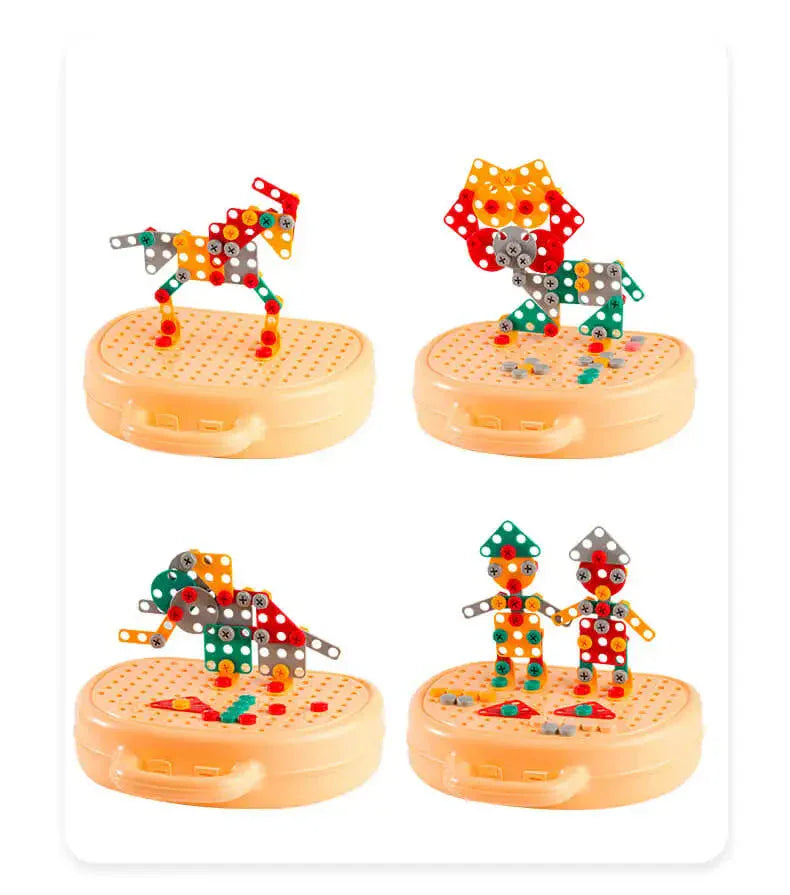 Montessori Mosaic Pegboard Set L'atelier Montessori