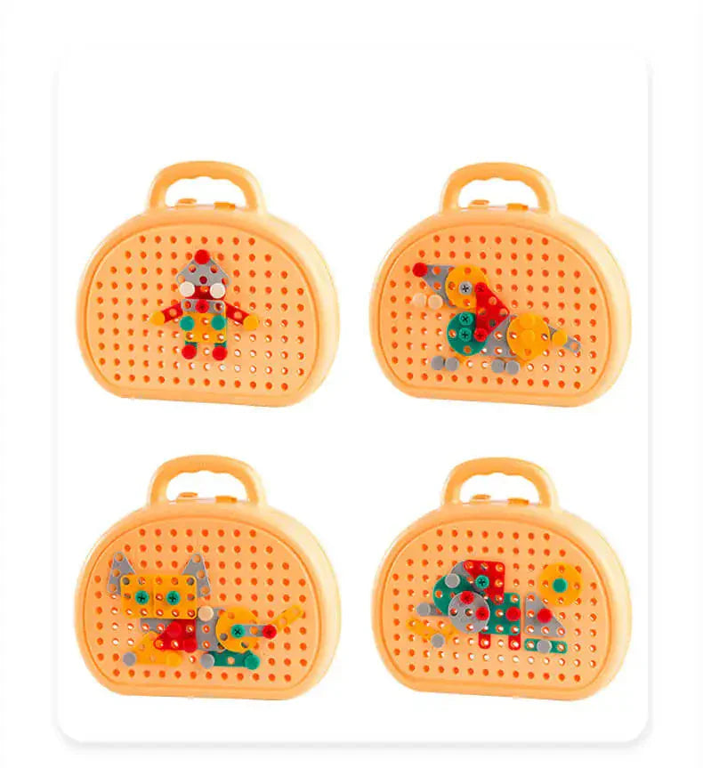 Montessori Mosaic Pegboard Set L'atelier Montessori