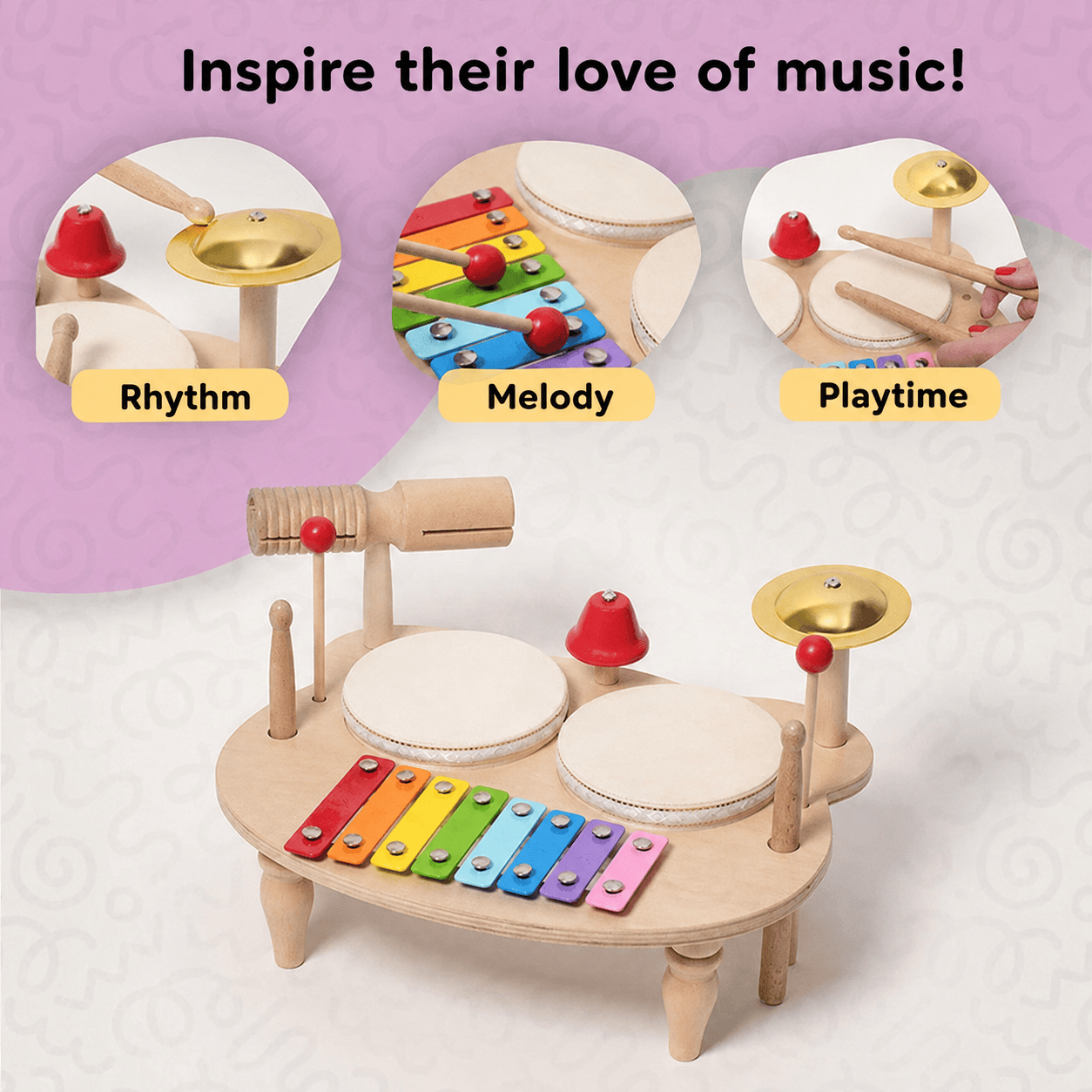 Montessori Percussion Set L'atelier Montessori