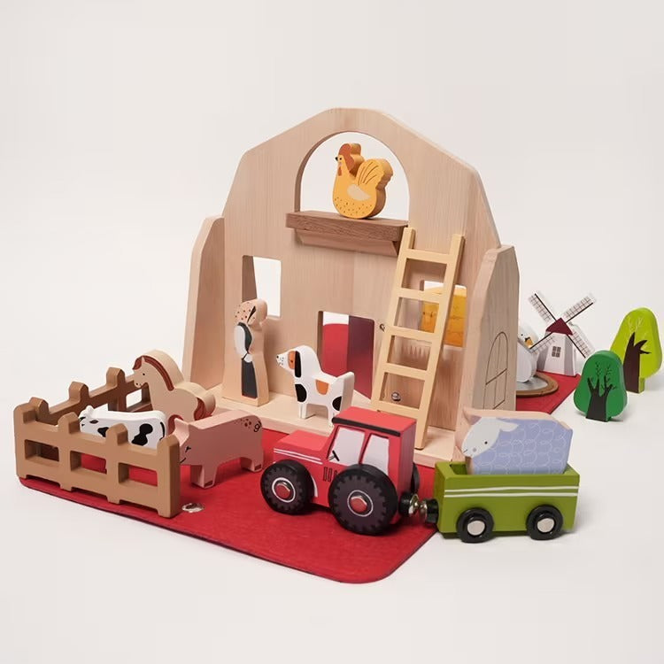 Montessori Portable Farm Playset L'atelier Montessori