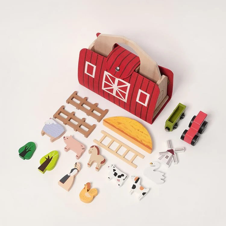 Montessori Portable Farm Playset L'atelier Montessori